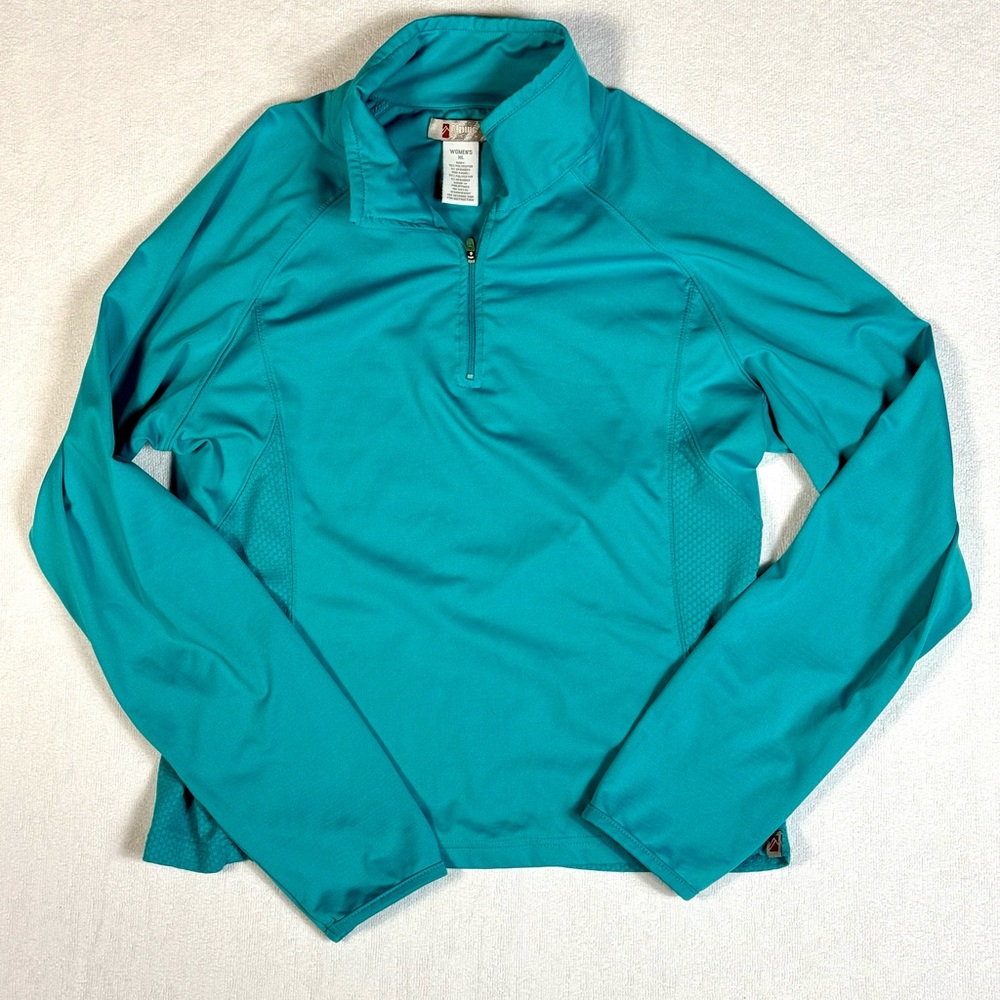 Alpine Turquoise Women's Quarter-Zip Top
